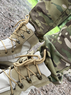 Берці тактичні чоловічі Light Boots 40 (26,5см) Весна/Літо нубук та оксфорд черевики легкі (Койот) - зображення 4