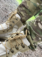 Берці тактичні чоловічі Light Boots 43 (28 см) Весна/Літо нубук та оксфорд черевики легкі (Койот) - зображення 4