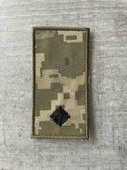 Погон для ЗСУ звання Молодший Лейтенант піксель - зображення 1