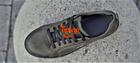 Кеды мужские хаки 41р 27 см летние тактические кожаные кроссовки с перфорацией код 2088 - изображение 7