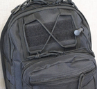Однолямочный городской тактический рюкзак Tactical барсетка сумка с системой molle на 7 л Black (095-black) - изображение 7
