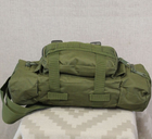 Тактическая нагрудная сумка на пояс Tactic сумка подсумок на рюкзак и плитоноску с ремнем на плечо 5 л Olive (104-olive) - изображение 5