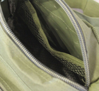Тактическая нагрудная сумка на пояс Tactic сумка подсумок на рюкзак и плитоноску с ремнем на плечо 5 л Olive (104-olive) - изображение 11