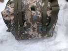 Сумка рюкзак баул 100 литров военный ЗСУ армейский тактический баул цвет пиксель 3145 - изображение 8
