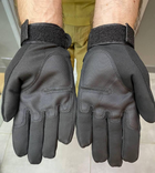 Рукавички пальцеві тактичні, колір Чорний, розмір XL - зображення 4