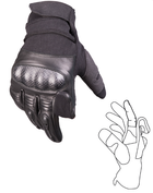 Рукавиці Mil-Tec Шкіряні із захистом XL Чорні TACTICAL GLOVES GEN.II LEDER SCHWARZ (12504402-905-XL) - изображение 2