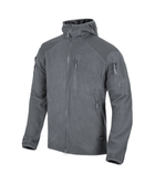 Куртка Alpha Hoodie Jacket - Grid Fleece Helikon-Tex Shadow Grey XXXL Тактична - зображення 1