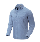 Рубашка Defender MK2 Gentleman Shirt Helikon-Tex Melange Light Blue XXXL Тактическая мужская - изображение 1