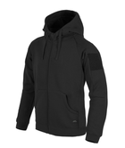 Куртка толстовка (Худи) Urban Tactical Hoodie (Fullzip) Lite Helikon-Tex Black XS Тактическая мужская - изображение 1