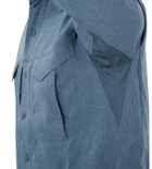 Рубашка Defender MK2 Gentleman Shirt Helikon-Tex Melange Blue XXXL Тактическая мужская - изображение 7