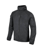 Куртка Alpha Hoodie Jacket - Grid Fleece Helikon-Tex Black XXXL Тактична - зображення 1