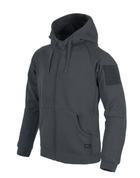 Куртка толстовка (Худи) Urban Tactical Hoodie (Fullzip) Lite Helikon-Tex Grey L (Лайт) Тактическая мужская - изображение 1