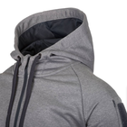 Куртка толстовка (Худи) Urban Tactical Hoodie (Fullzip) Helikon-Tex Grey Melange XL (Фулзип) Тактическая мужская - изображение 4