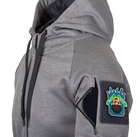 Куртка толстовка (Худи) Urban Tactical Hoodie (Fullzip) Helikon-Tex Grey Melange 3XL Тактическая мужская - изображение 5