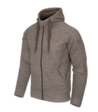 Худи Covert Tactical Hoodie (Fullzip) Helikon-Tex Light Grey Melange 2XL Тактическое мужское - изображение 1