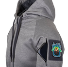 Куртка толстовка (Худи) Urban Tactical Hoodie (Fullzip) Helikon-Tex Grey Melange L (Урбан) Тактическая мужская - изображение 5