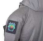 Куртка толстовка (Худи) Urban Tactical Hoodie (Fullzip) Helikon-Tex Grey Melange XS Тактическая мужская - изображение 8
