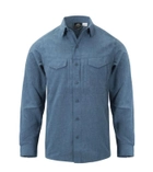 Рубашка Defender MK2 Gentleman Shirt Helikon-Tex Melange Blue XL Тактическая мужская - изображение 2
