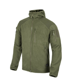 Куртка Alpha Hoodie Jacket - Grid Fleece Helikon-Tex Olive Green L Тактична