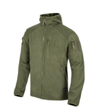 Куртка Alpha Hoodie Jacket - Grid Fleece Helikon-Tex Olive Green S Тактична - зображення 1