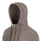Куртка толстовка (Худи) Covert Tactical Hoodie (Fullzip) Helikon-Tex Light Grey Melange S Тактическое мужское - изображение 7
