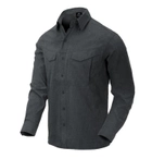 Рубашка Defender MK2 Gentleman Shirt Helikon-Tex Black Grey Melange XXXL Тактическая мужская - изображение 1