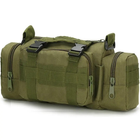 Тактическая штурмовая наплечная сумка Molle M-03G 10л GREEN - изображение 5