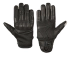 Тактичні сенсорні шкіряні рукавички Holik Beth black розмір М - зображення 1