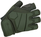 Тактичні рукавички Kombat Alpha Fingerless Tactical Gloves Оливкові L (kb-aftg-olgr-l) - зображення 1