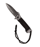 Ніж Mil-Tec Складний DA35 Чорний TASCHENMESSER DA35 SCHWARZ (15344502)