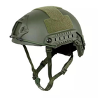 Рельсы боковые направляющие ARC на каску шлем FAST, ТОР-Д, Зеленый (цвет милитари) - изображение 5