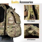 Плитоноска броніжелет Мультикам на 6 магазинів зі штурмовою панеллю рюкзак під гвинтівку AR,АК Multicam IDP7404MC - зображення 3