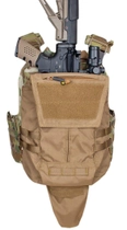 Плитоноска бронежилет Койот на 6 магазинов c штурмовой панелью рюкзак под винтовку AR,АК Coyot Brown IDP7404CB - изображение 4