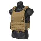 Плитоноска бронежилет Койот на 6 магазинов c штурмовой панелью рюкзак под винтовку AR,АК Coyot Brown IDP7404CB - изображение 8