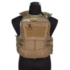 Плитоноска бронежилет Койот на 6 магазинов c штурмовой панелью рюкзак под винтовку AR,АК Coyot Brown IDP7404CB - изображение 11