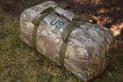 Тактична сумка баул US 65 л велика військова армійська сумка баул колір мультикам для передислокації ЗСУ - зображення 6