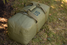 Тактическая сумка баул US 65 л большая военная армейская сумка баул цвет олива хакки для передислокации ВСУ - изображение 7
