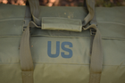 Тактическая сумка баул US 65 л большая военная армейская сумка баул цвет олива хакки для передислокации ВСУ - изображение 8