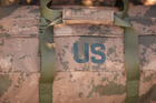 Тактична сумка баул US 65 л велика військова армійська сумка баул колір койот для передислокації ЗСУ - зображення 9