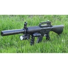 Страйкбольный Автомат Винтовка с Лазерным прицелом и фонариком CYMA Р.1158A пульки 6 мм Чёрный