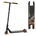 Самокат трюковый двухколесный с алюминиевыми пегами Best Scooter CRASH Черный с оранжевым