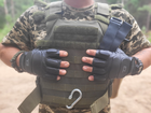 Тактические перчатки TACTIGEAR PS-8801 Patrol кожаные без пальцев Black M - изображение 7