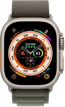Смарт-годинник Apple Watch Ultra GPS + Cellular 49mm Titanium Case with Green Alpine Loop - Small (MNHJ3) - зображення 4