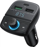 FM-трансмітер Ugreen CD229 Bluetooth Car Charger (5.0+PD+QC3.0+USB Flash Drive+TF) Black (UGR-80910)