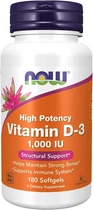 Витамин&nbsp;Д3 1000 IU Now Foods D3 180&nbsp;капсул