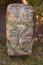 Сумка тактична баул US 65 л військова армійська сумка баул колір піксель для передислокації ЗСУ - зображення 8