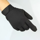 Перчатки мужские тактические текстильные размер ХL черного цвета Код 68-0103 - изображение 4