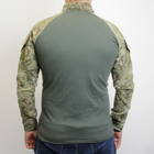 Бойова сорочка Убакс (розмір 4XL) тактична футболка з довгим рукавом UBACS чоловіча армійська кофта з замком олива піксель убокс - зображення 8