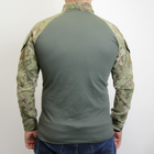 Бойова сорочка Убакс (розмір XXL) тактична футболка з довгим рукавом UBACS чоловіча армійська кофта з замком олива піксель убокс - зображення 6