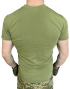 Футболка Олива ЗСУ , летняя военная футболка мужская , тактическая футболка военнослужащих всу . Размер 52 - изображение 3